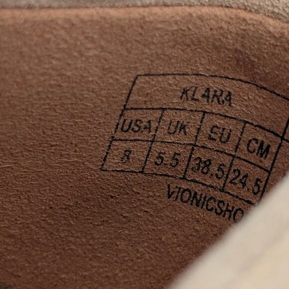 Vionic Klara Cap Toe Ballet Flats Women's Gold Metallic Leather Size US8 EU38.5 - Picture 10 of 13